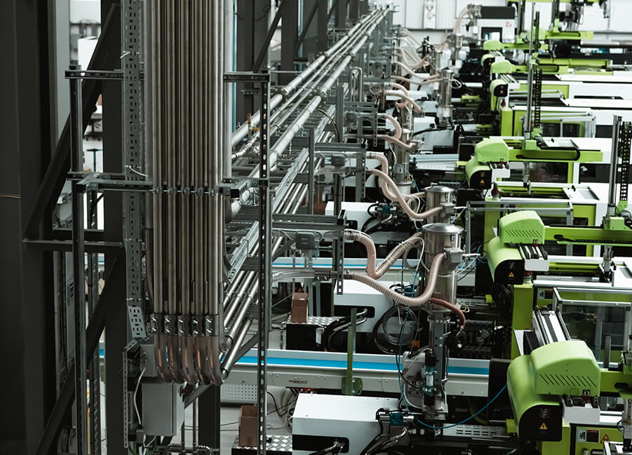 Back and side view of moving luxury sports car